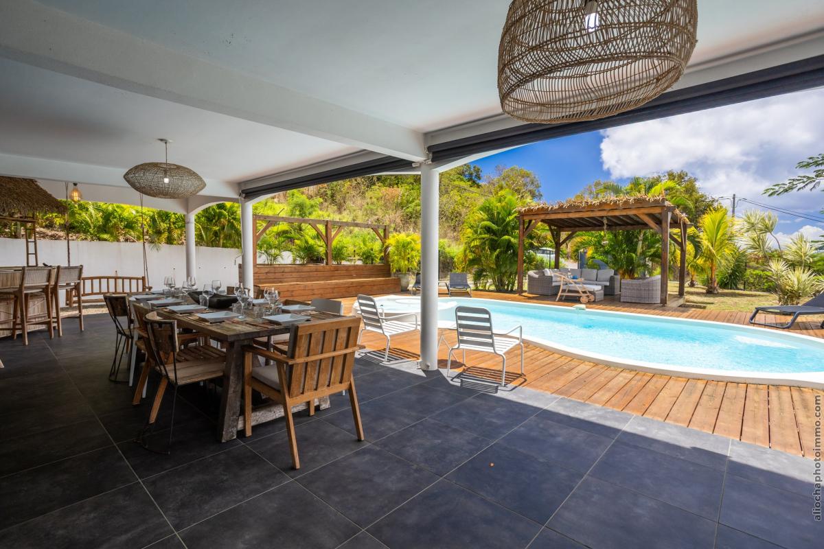 Location 5 chambres Martinique Anse d'Arlet - drone terrasse